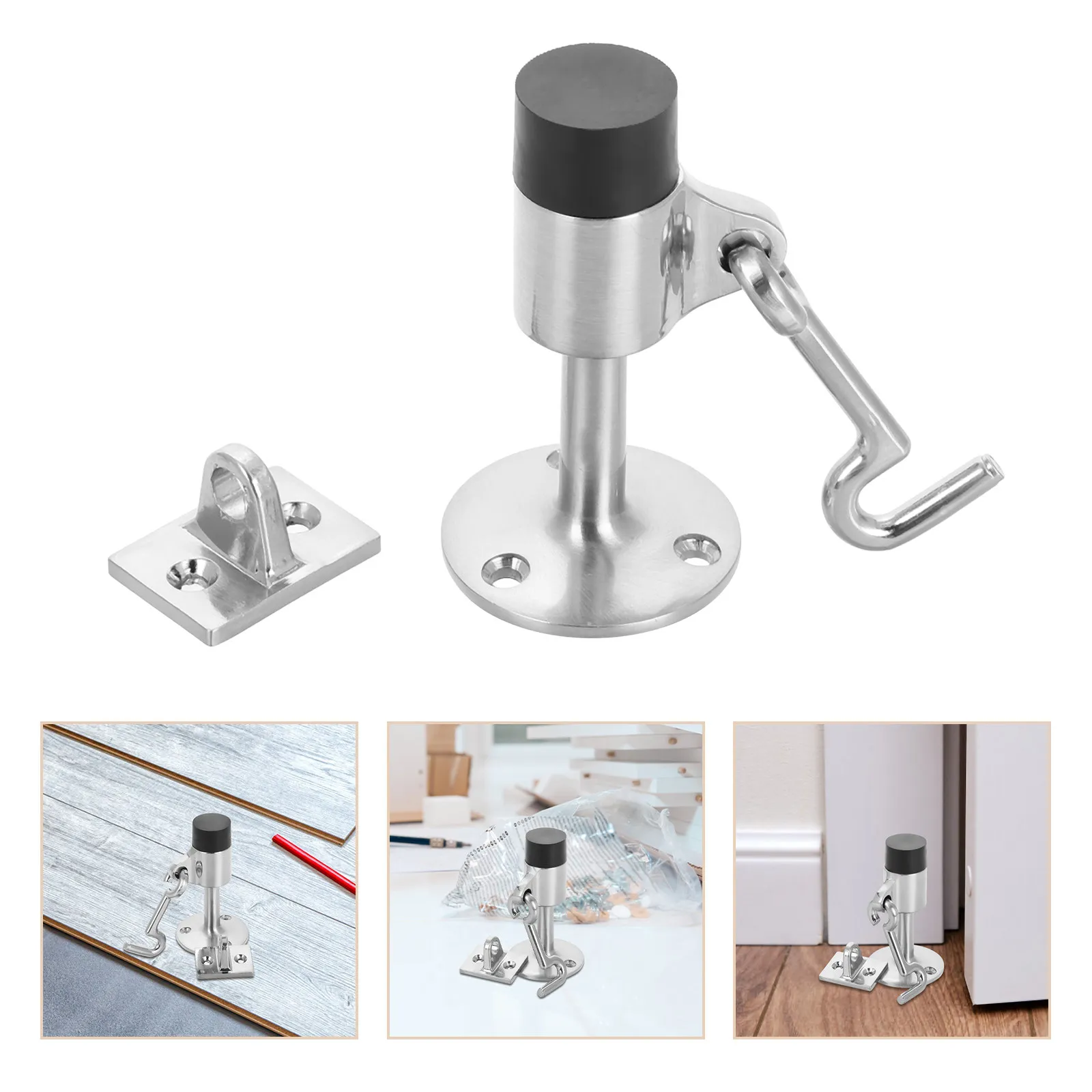 

Heavy Duty Marine Door Stopper Hook Wall Mounted Door Holder Windproof Security for Interior Exterior Doors Safety