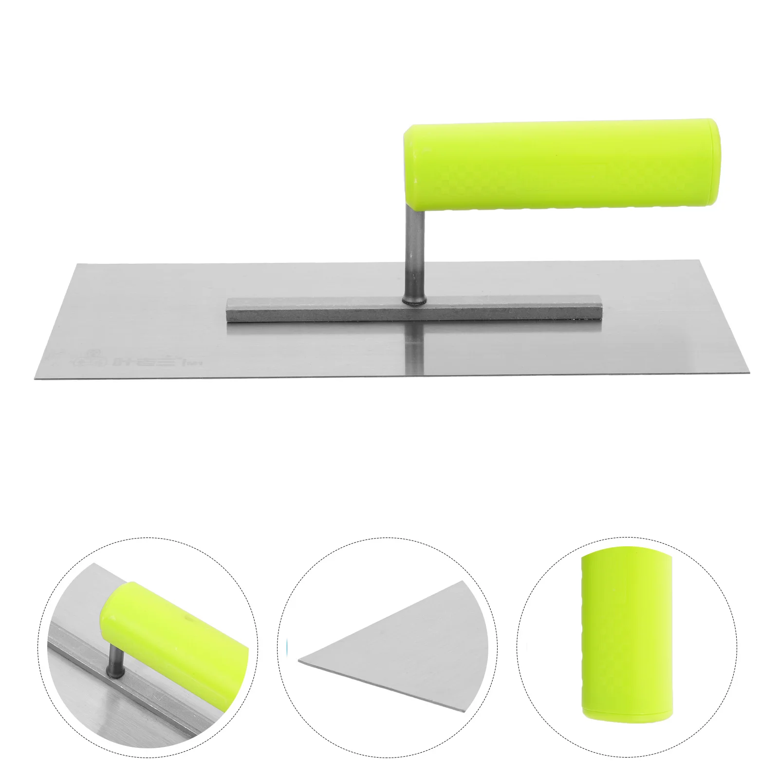 Concrete Flat Trowel Stainless Steel Finishing Trowel for Cement Mortar Plastering Tool Concrete Flat Pool Construction Tool