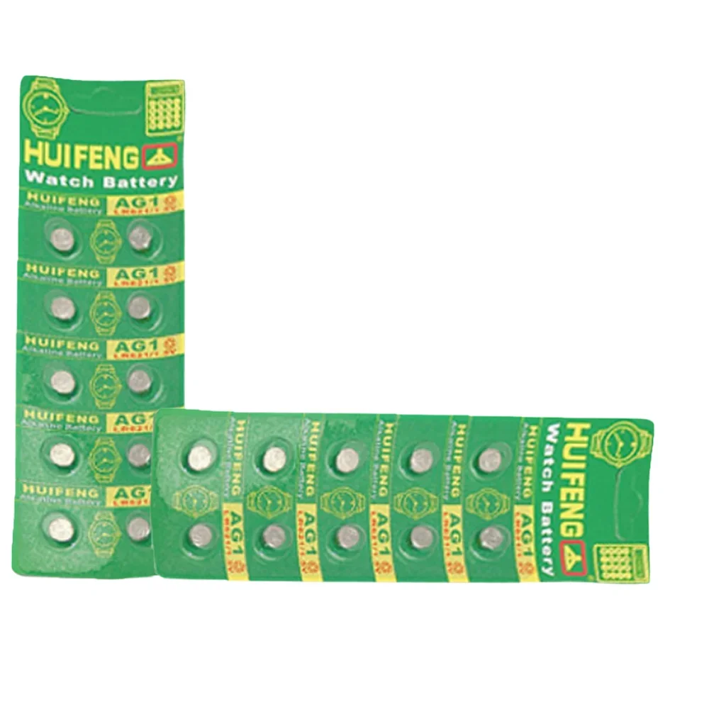 5-50 قطعة AG1 LR621 بطارية زر قلوية 1.55 فولت 18 مللي أمبير بطارية زر ساعة آلة حاسبة ميزان الحرارة 364 LR60 164 SR621SW