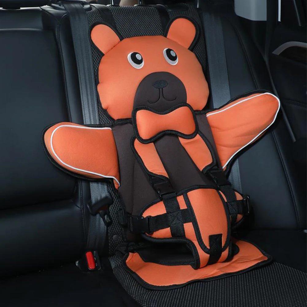 Child Seats Portable Folding Cartoon Seats Cushion Breathable Comfortable Adjustables Travel Seats Cushion For Kids Protection