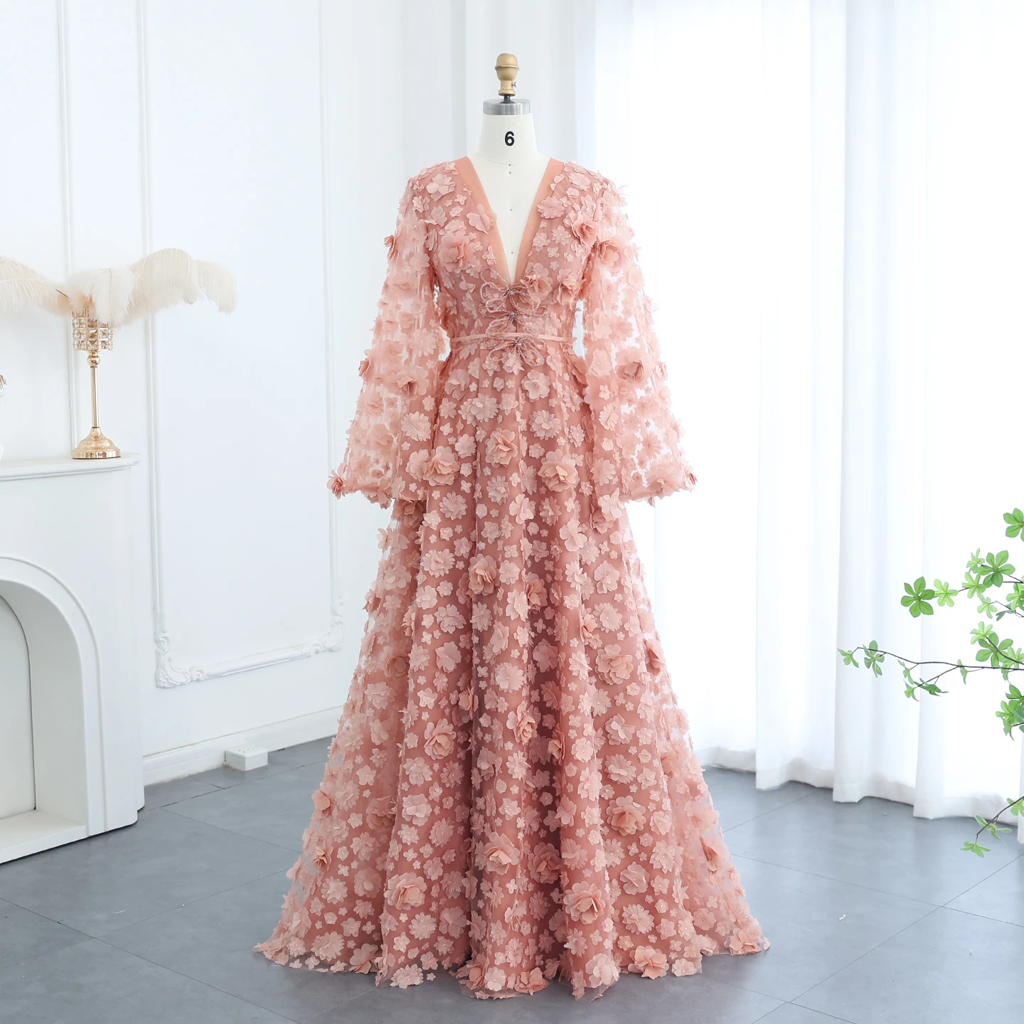plus sized formal dresses Santiago Cut-Out Ruffle Maxi Dress Blush main image 1