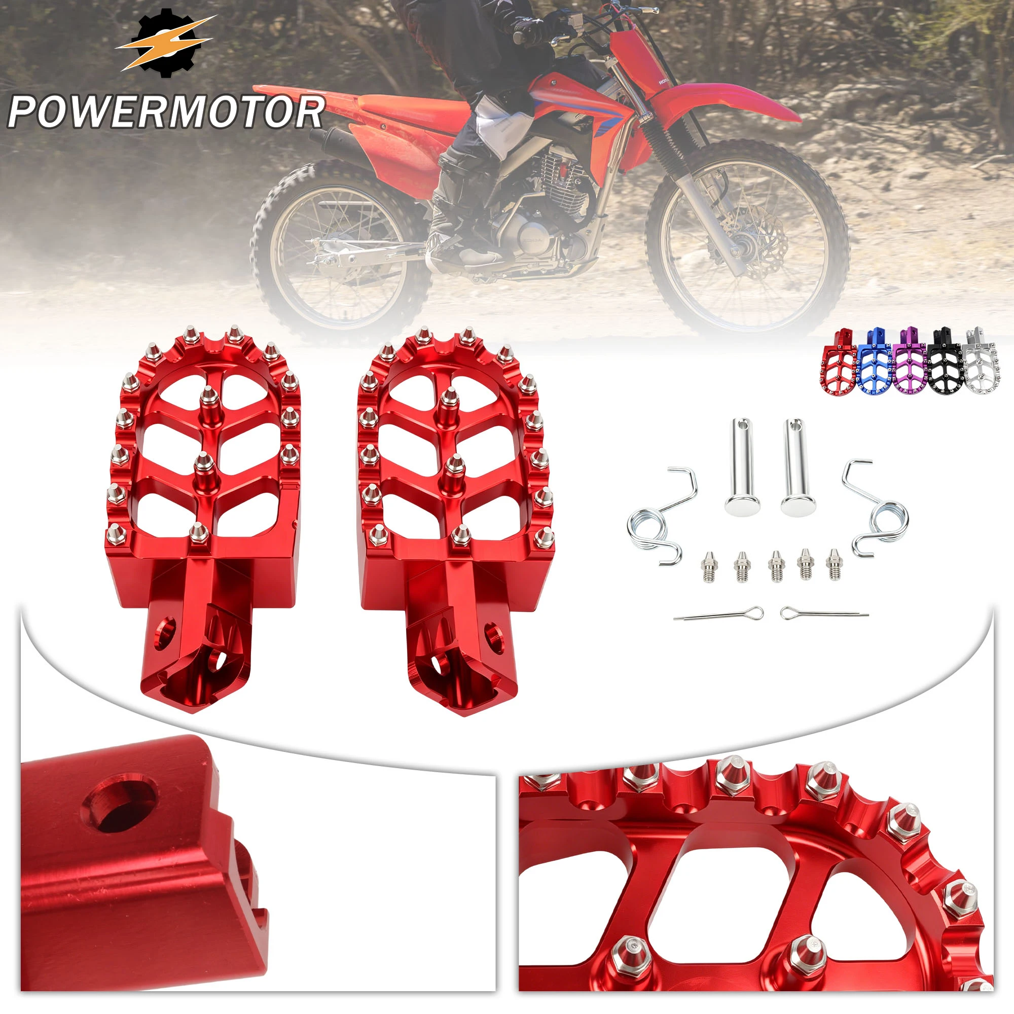 

For Honda CRF150F/230F Motorcycle CNC Foot Pegs Rests Footpeg Rests Pedals For TALARIA Surron Light Bee X/S E-Bike DirtBike Part