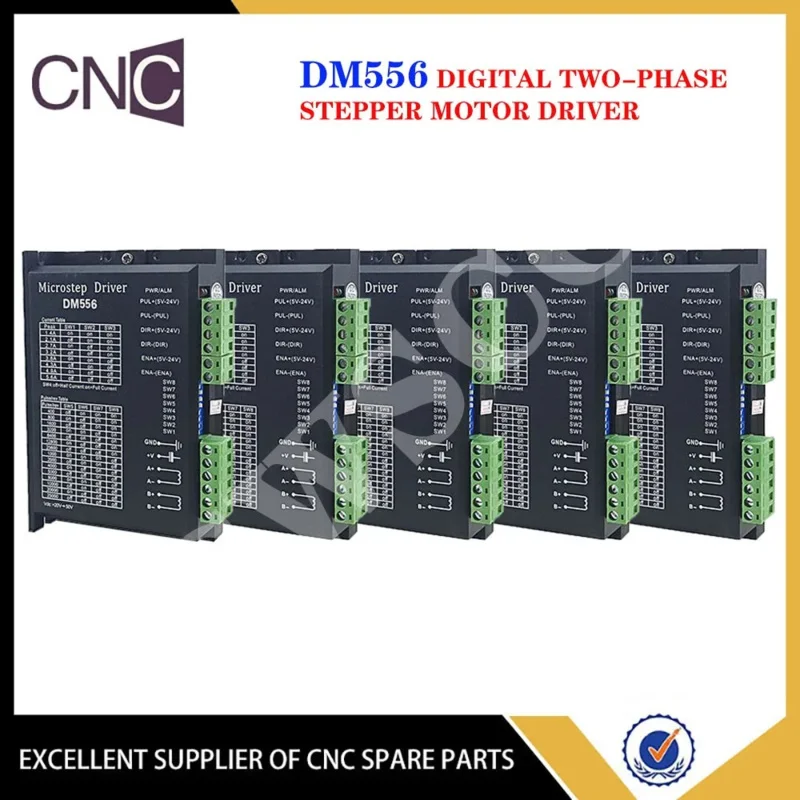 5PCS Stepper Controller DM556 Cnc Controlle Nema17 Nema23 Driver 128 Subdivision Dc 18-48V 5.6A For 42 57 86 Motor