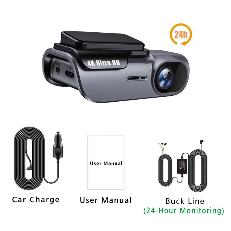 Driving Video Recorder 4k Front Dash Cam Car Black Box Camera Streaming Wifi GPS Car Dash Camera 24 Hour Parking Monitor
