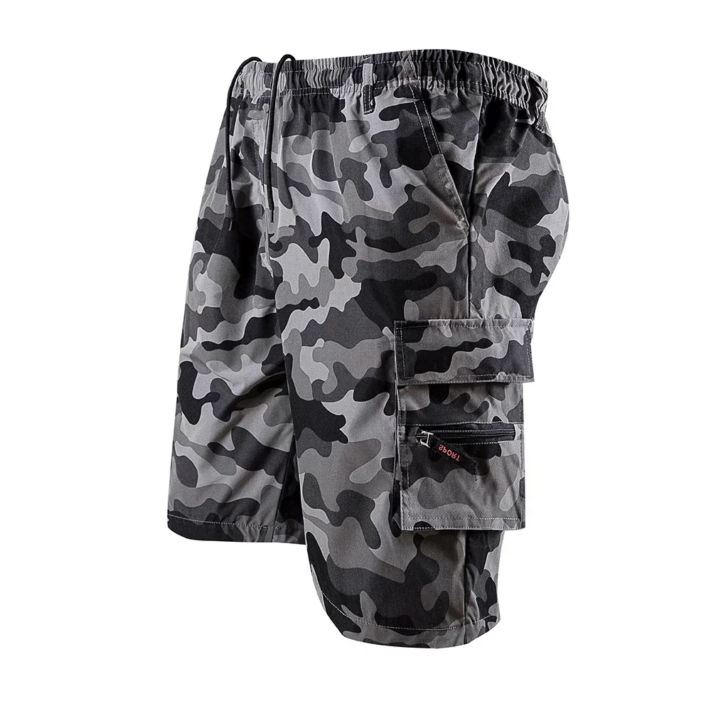 Herren-Shorts, lockere, große Overalls mit mehreren Taschen, Sommer-Cargo-Shorts, bequeme Hosen, Outdoor, lässig, Sport, Strandhose – Detail 9