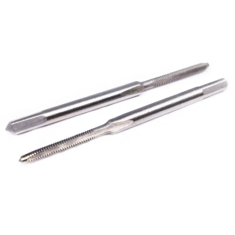 2pc M2-0.4 Metric Taper Tap Kit with Right-Hand Thread Design for Consistent Thread Formation in Machining and Assembly