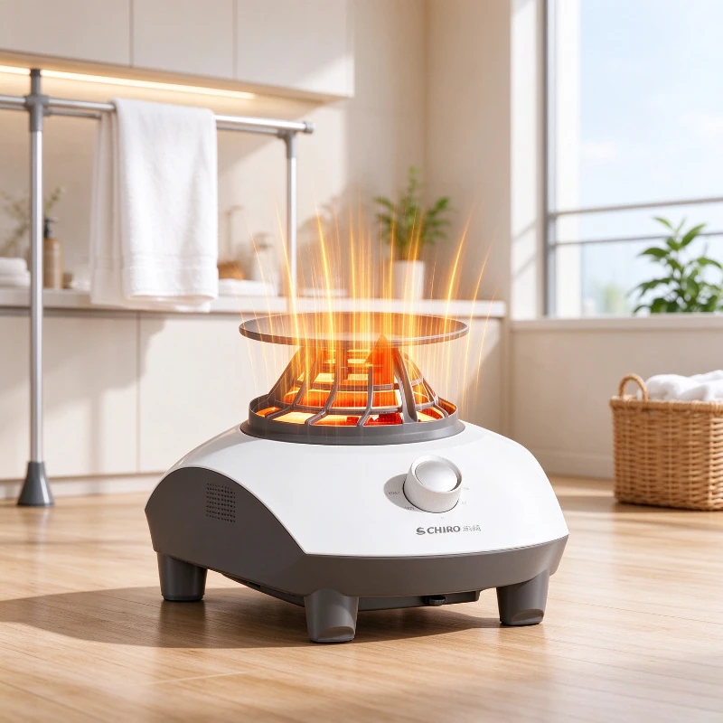 1500W PTC Clothes Dryer Heater, Compact Drying Unit with 180 Minute Mechanical Timer, Strong Airflow for Home Laundry Drying
