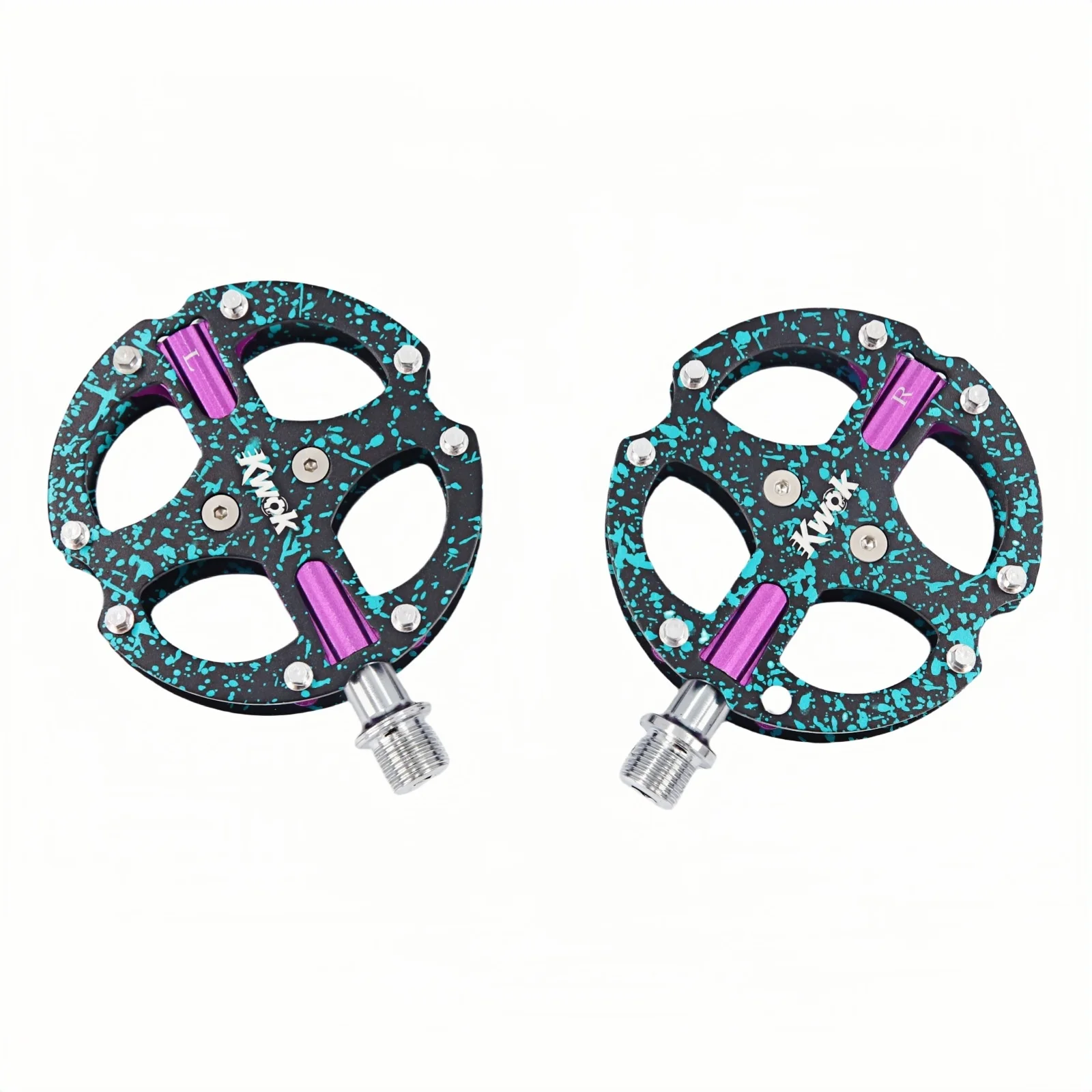 

M Driven Ultralight Colorful Bike Pedals Sealed DU Bearing Chromoly Axle Non-Slip Aluminium Alloy Platform for MTB/Road/BMX bike