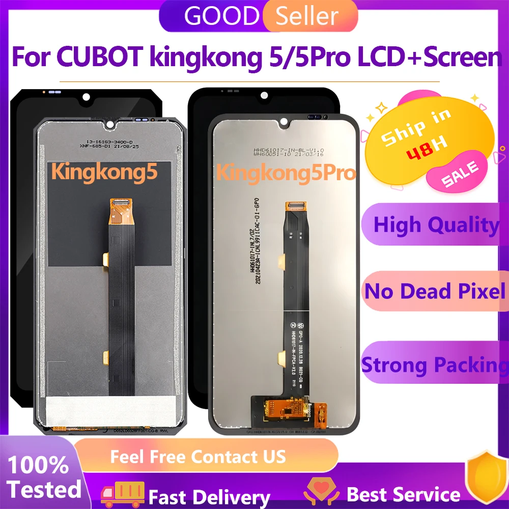 

Super Quality For Cubot KingKong 5 LCD Display Touch Screen Digitizer Assembly For Cubot KingKong 5 Pro LCD Display Wholesale
