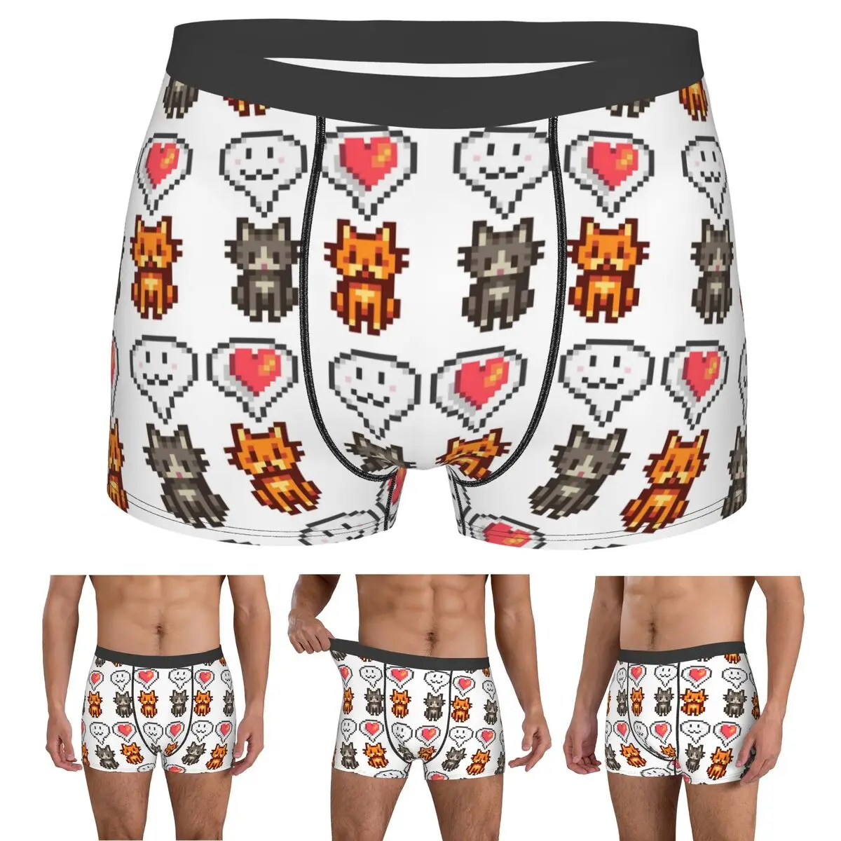 Boxer Underpants Shorts Stardew Valley Video Gamer Panties Men's Breathable Underwear for Homme Man Boyfriend Gift