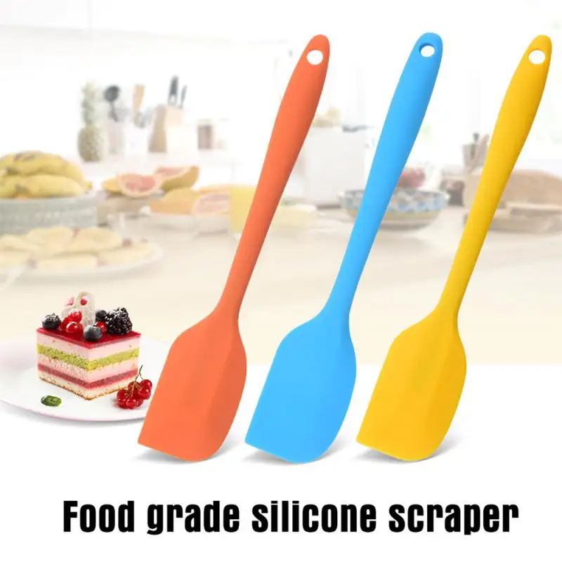 Heat Resistant Integrate Handle Silicone Spoon Scraper Kitchen Utensil Turners Spatula Pan Spatula Cake Kitchen Cooking Tools