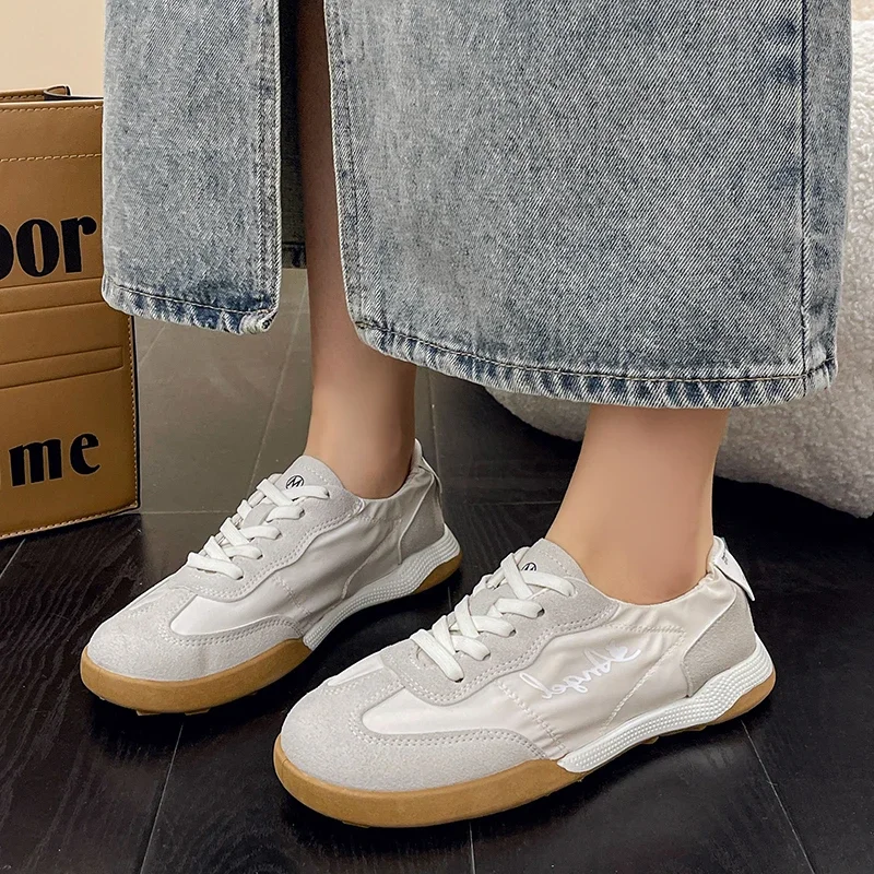 Women's Shoes 2024 Fashion Front Lace-up Women's Vulcanize Shoes Hot Sale Round Head High Quality Light Comfortable Casual Shoes