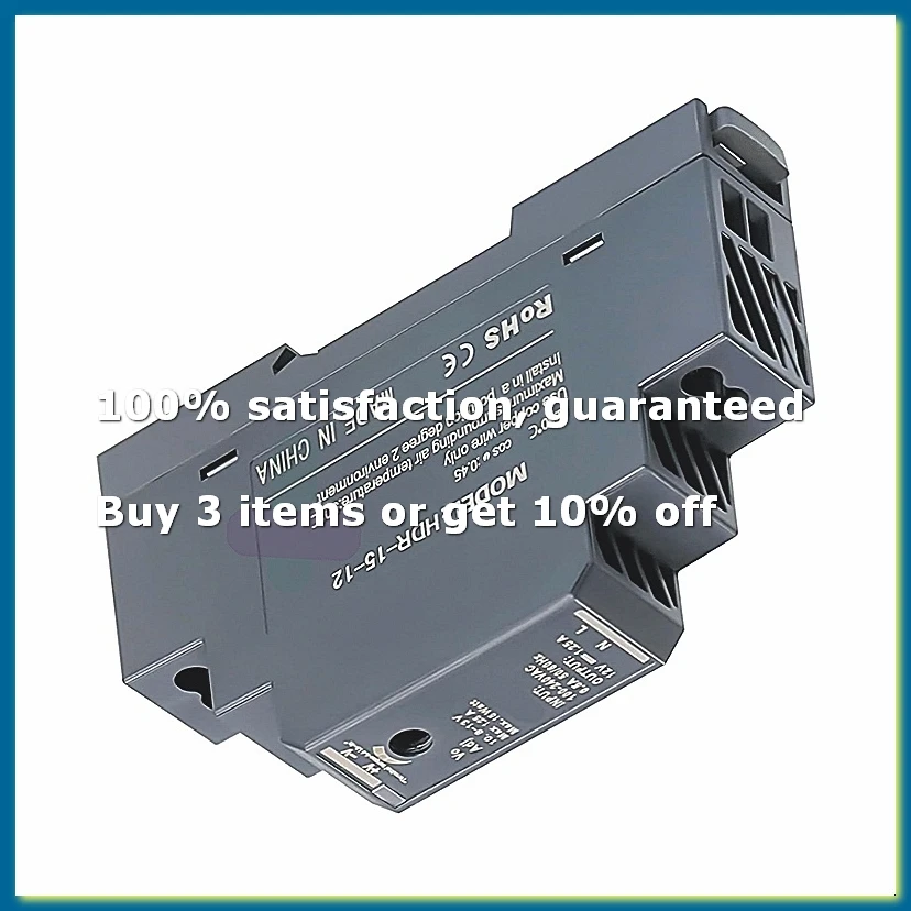 DIN Rail Power Supply 12V DC 1.25A 15W, Input 100-240V AC 50/60Hz DIN Rail Transformer for Home or Industrial Automation-A26I