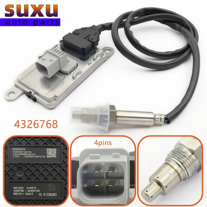 

24V Nitrogen Oxide Sensor Nox Sensor for CUMMINS DAF for CUMMINS DAF 5WK97347A OEM 4326768 5WK97347A