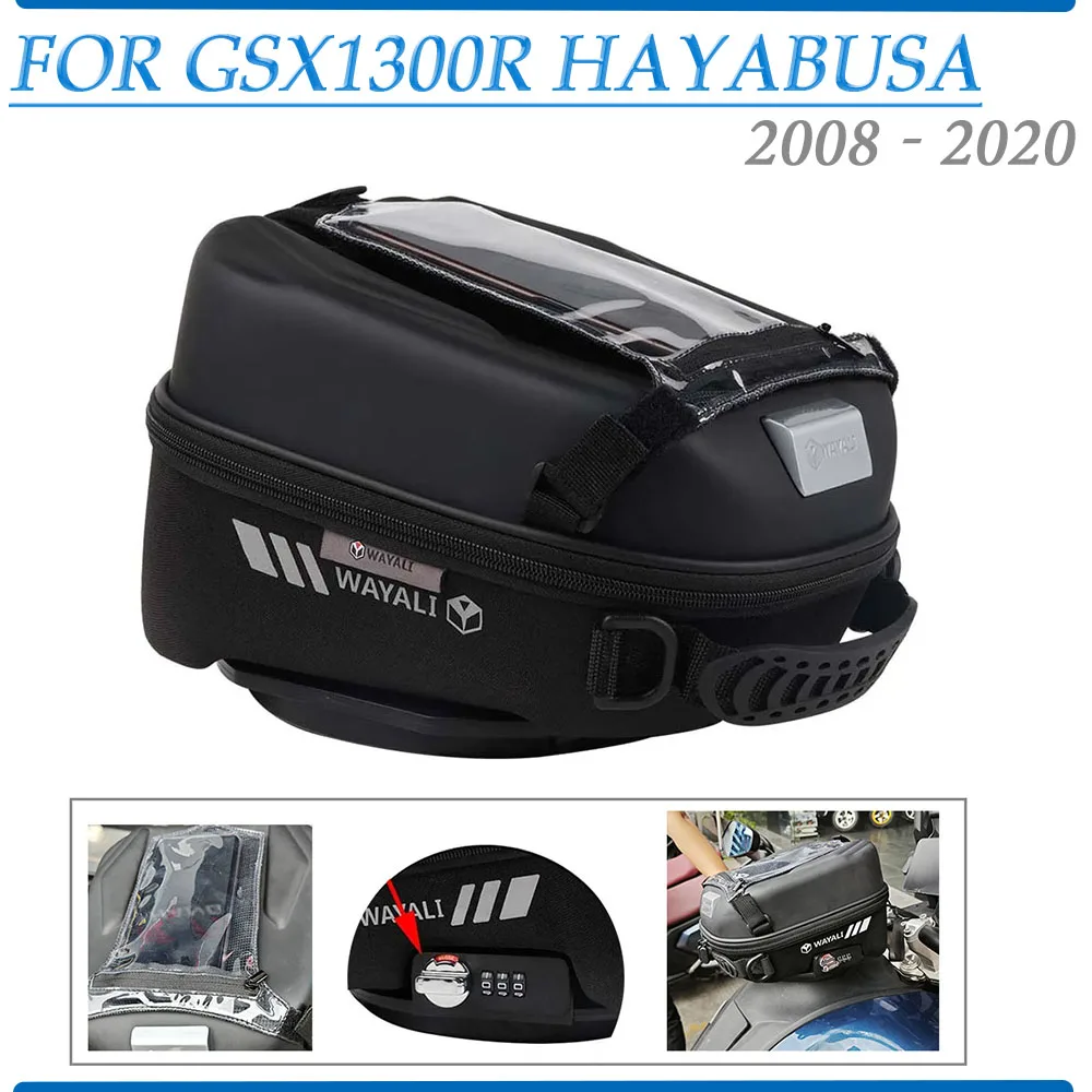 Tank Bag for Suzuki GSX1300R GSX 1300R 1300 R HAYABUSA 2020 2019 2018 2017 - 2008 Tank Bag Tanklock Luggage Storage Bag 2009