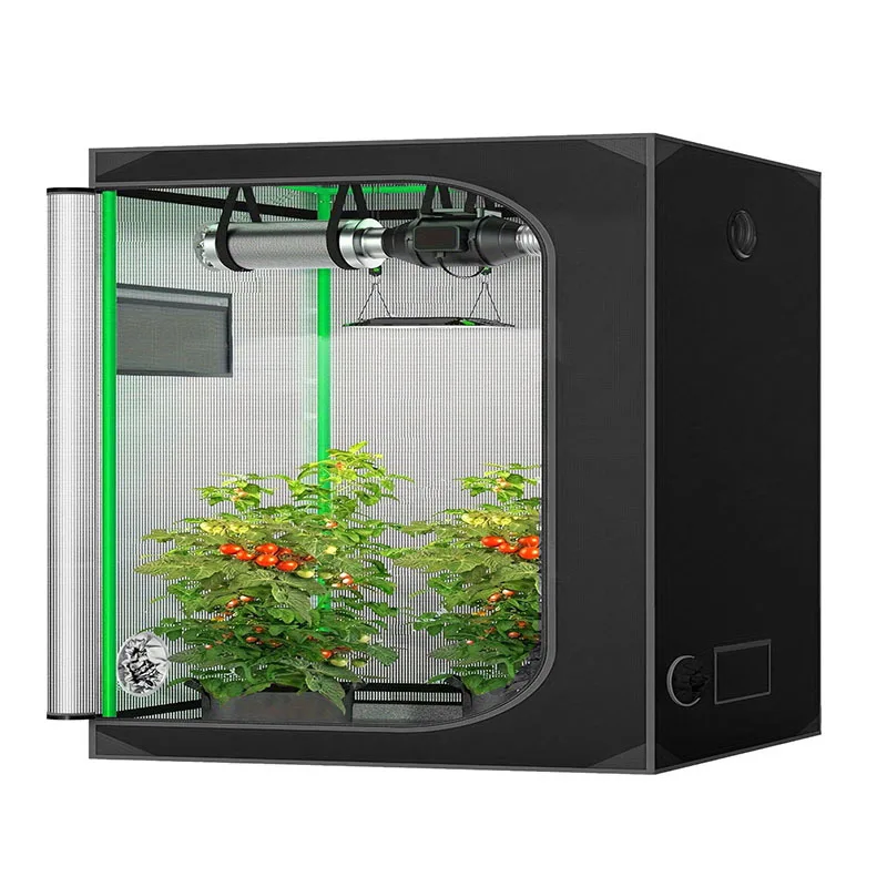 

Planting tent green edge green tube side door hydroponic plant thermal insulation cold proof tent flower greenhouse plant tent