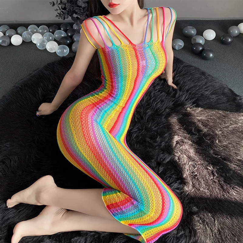 حار مثير شبكة ارتداءها النساء الجوارب مفتوحة المنشعب ارتداءها المثيرة الملابس الداخلية جوارب طويلة شبكة صيد السمك جوارب الجسم ملابس النوم الجنس الملابس