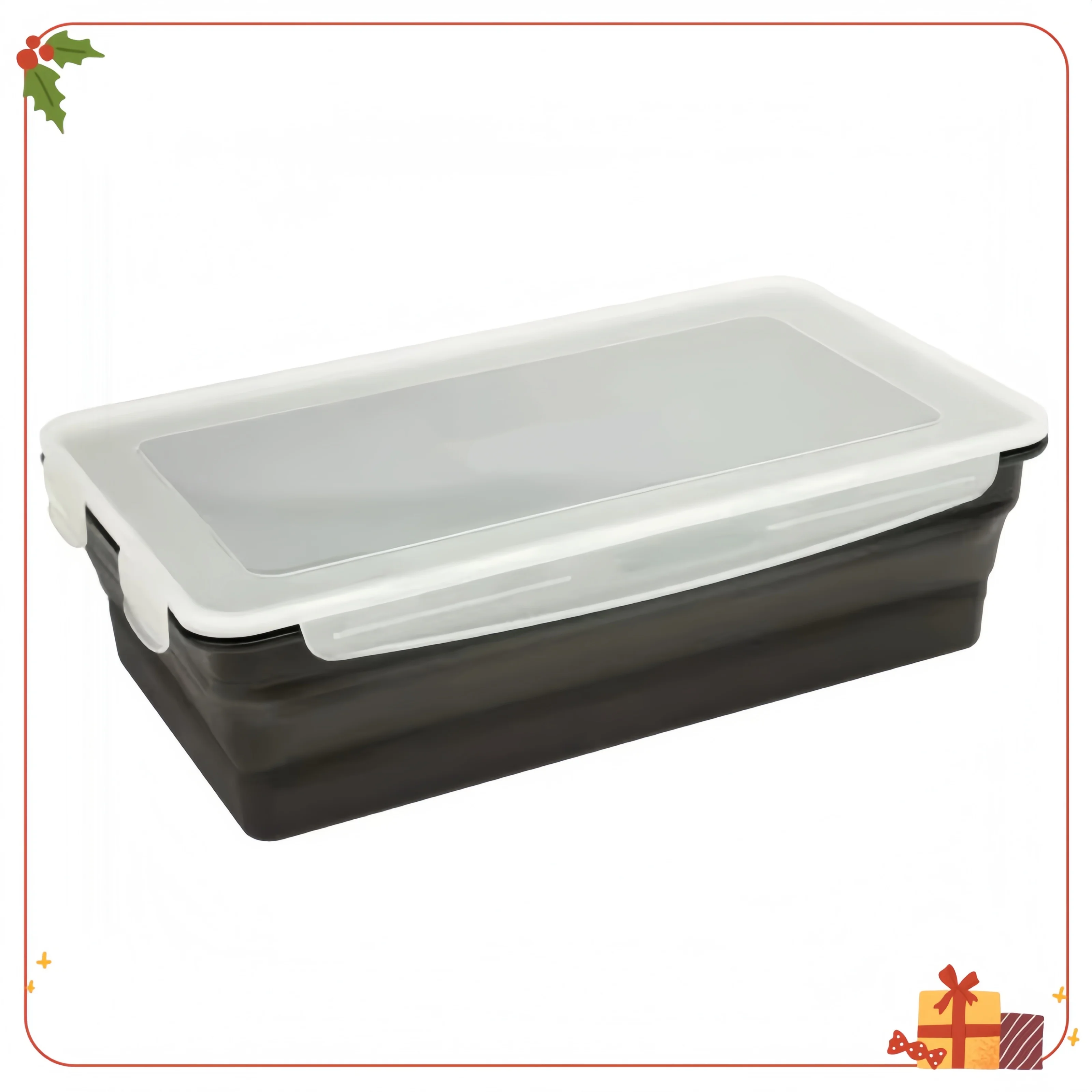 XL Collapsible Marinade Container，Keeps contents sealed and fresh，Comes with secure snap closure