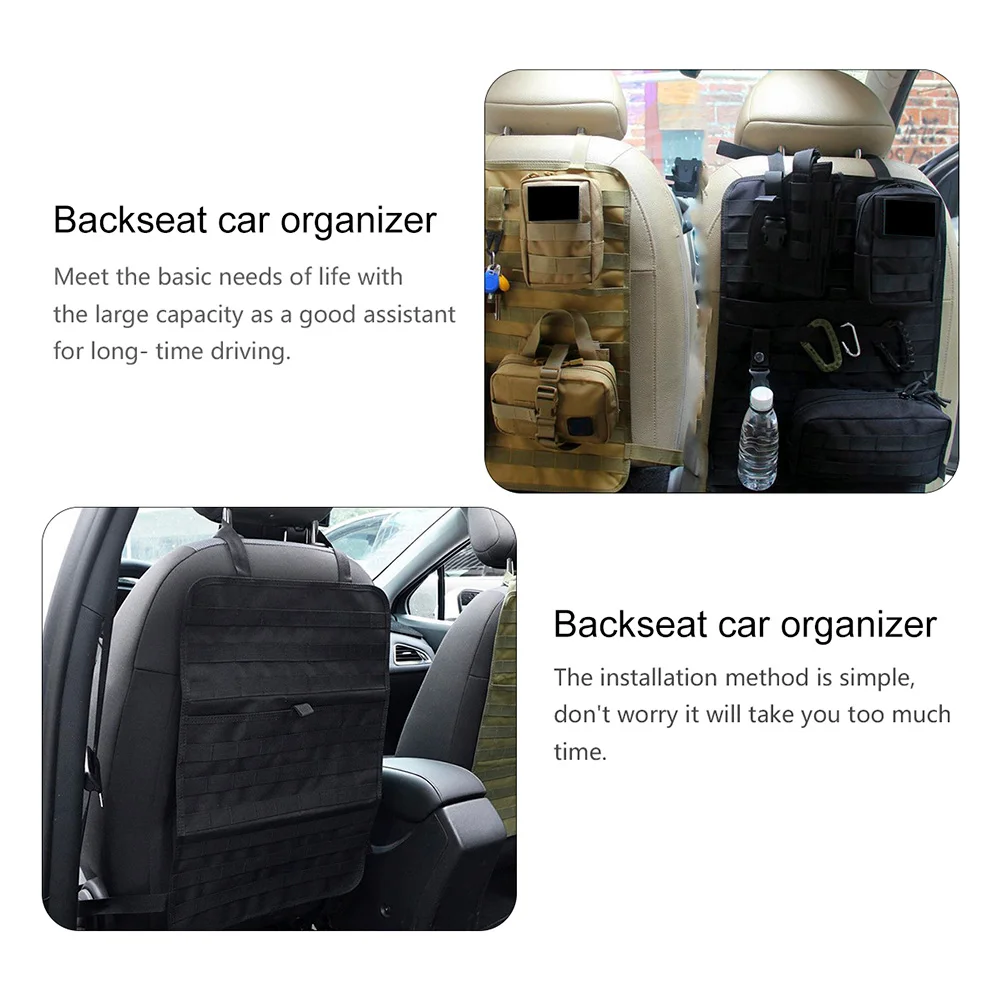 

Seat Back Pouch Bag Backseat ganizer Large Capacity Oxford Cloth Black Easy Install Car Backseat ganizer Car Accessories