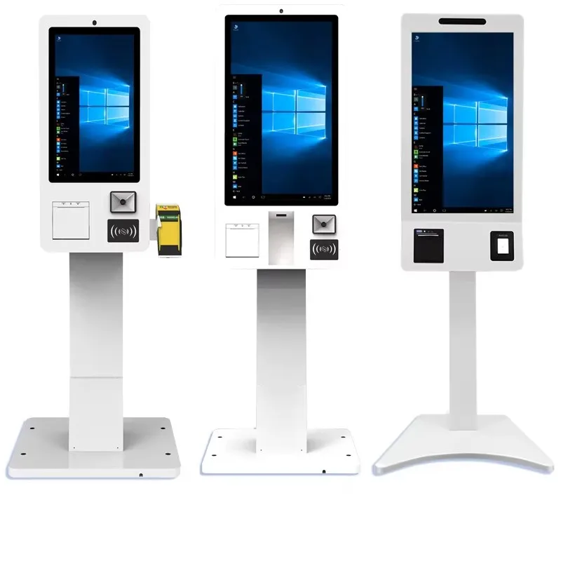 Factory direct  24 27 32 inch Self Checkout Machine Touch Screen POS System Multi-Function Support SDK for Shopping supermarket