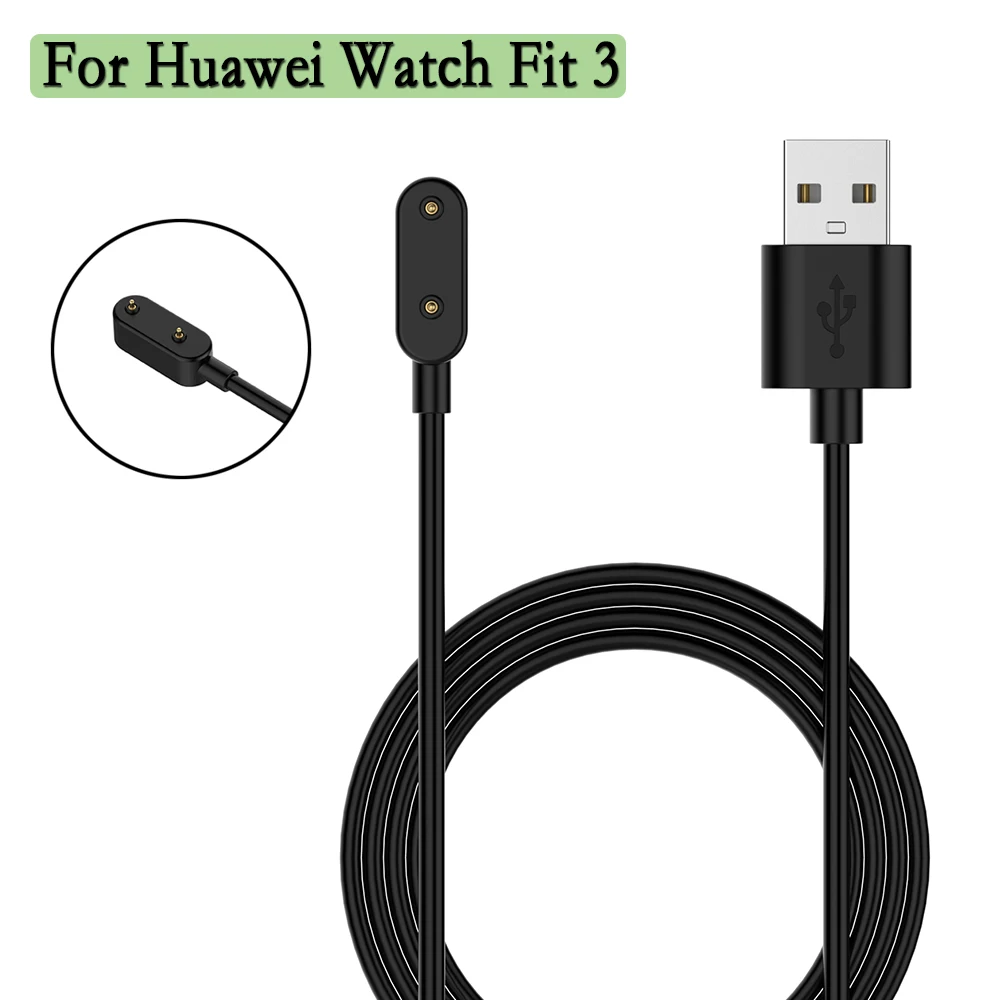 For Huawei Watch Fit 3 Power Adapter USB Cable Charging 100cm Data Charger With Magnetic For Honor Choice Watch