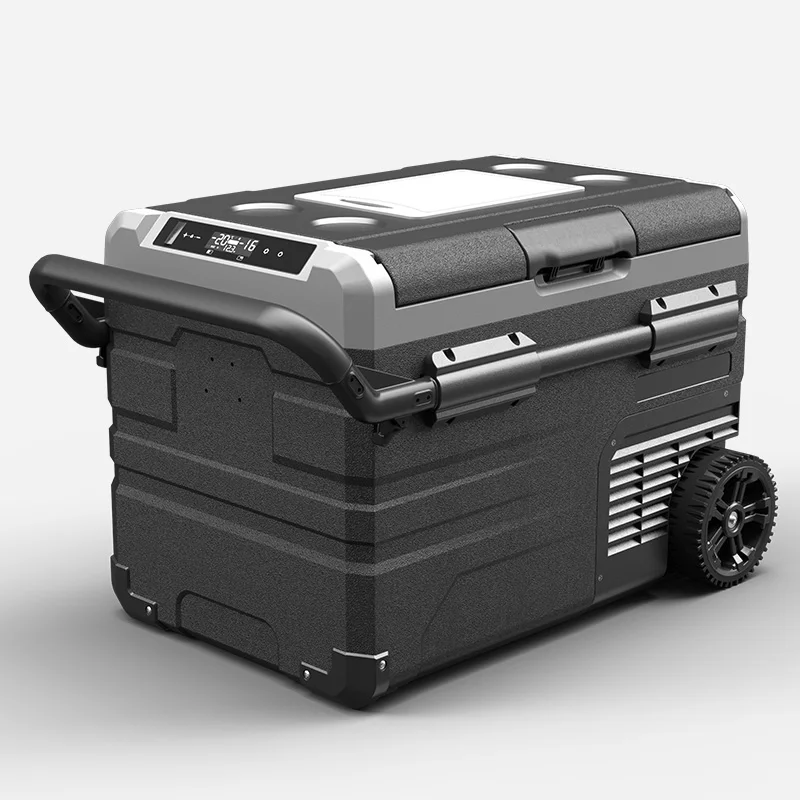 TWW55 55L Battery Powered 12V Car Fridge Freezer AC DC Portable Compressor Refrigerator for Home Outdoor Camping
