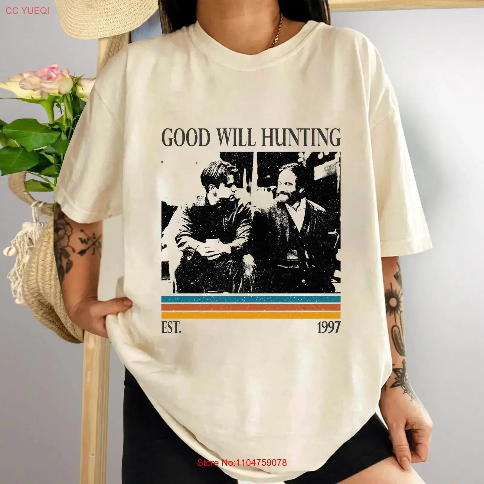 Retro Good Will Hunting T Shirt SweaT Minimalist Vintage Birthday s vintage Washed Unisex homme Versatile Slightly