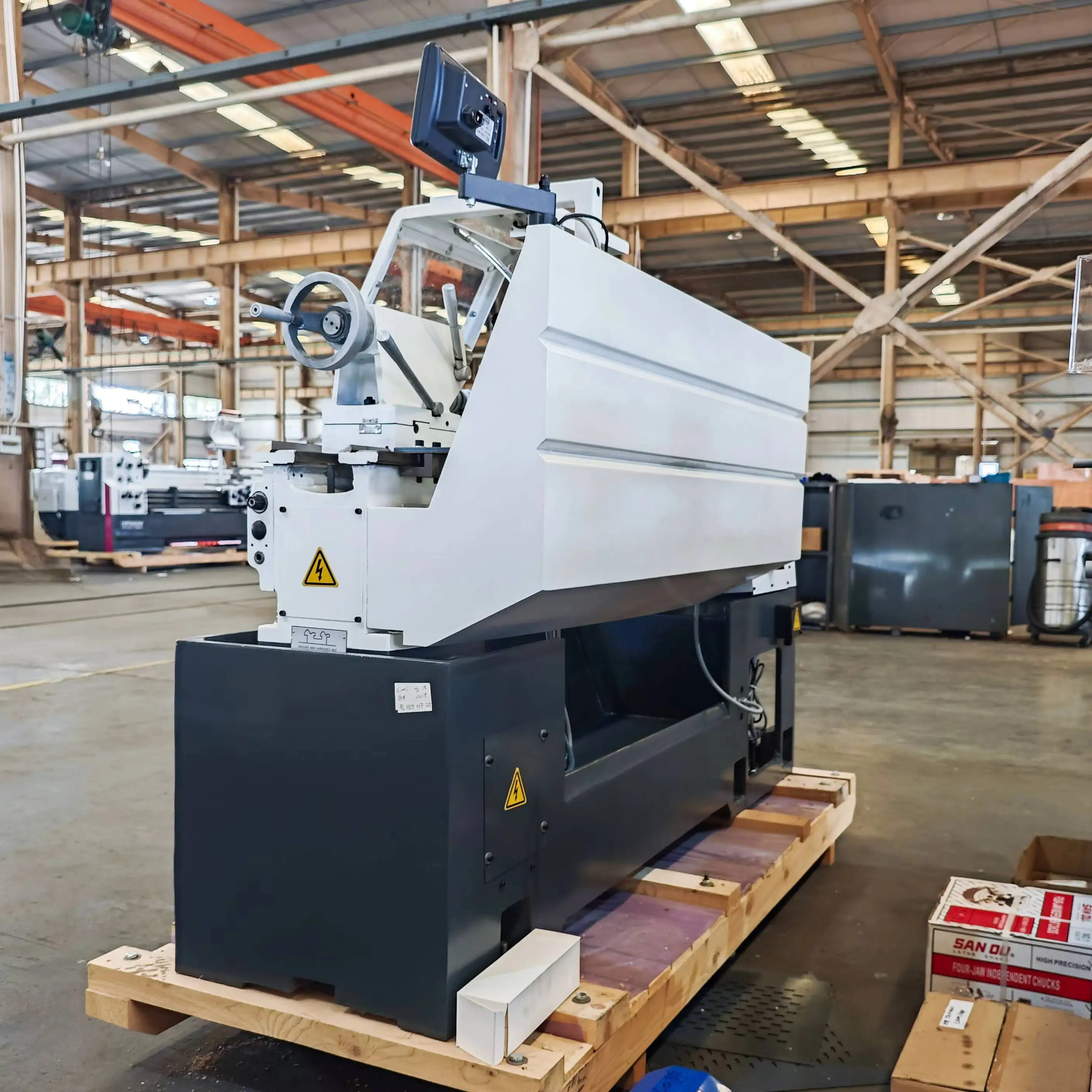 Tienda de torno de alta precisión de sobremesa manual horizontal Pl400 de metal