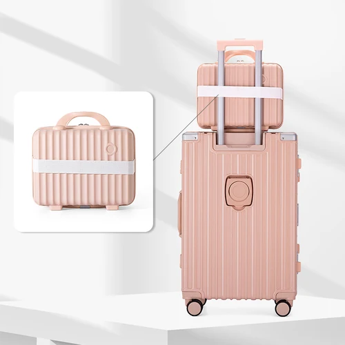 Imagen 2 del producto Bolsa de cosméticos portátil para mujer, bolsa de cosméticos de viaje de gran capacidad, nueva caja de bolsa de aseo elegante 2024