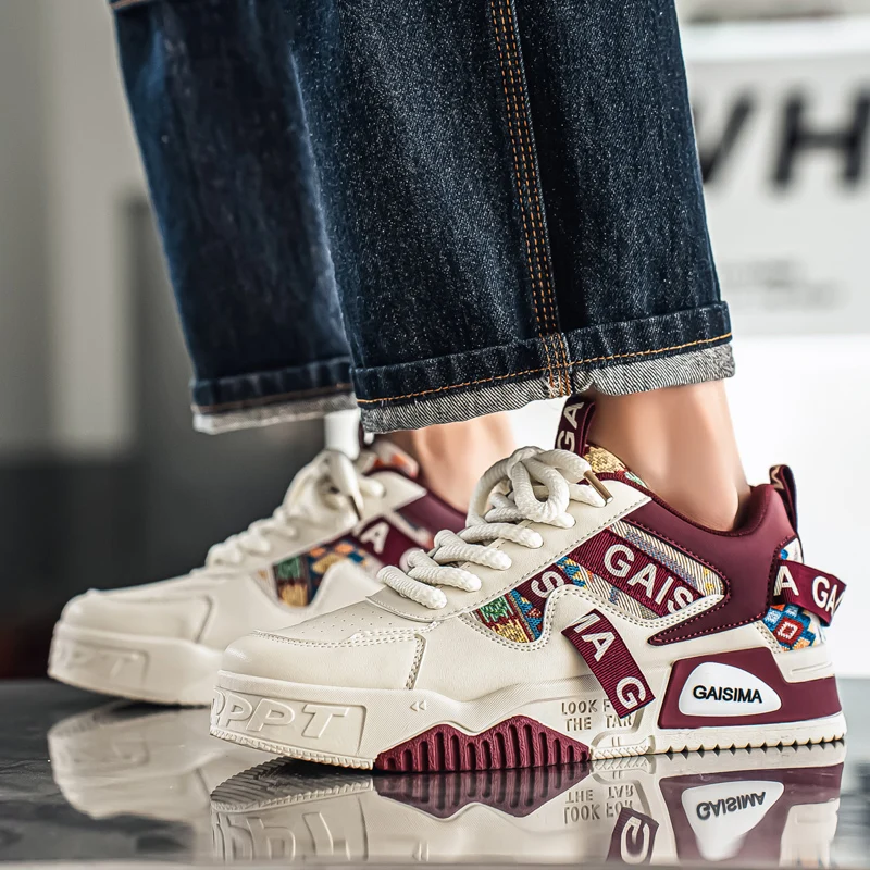 Street Style Designer Skateboard Shoes For Men Comfortable Platform Sneakers Man Trainers Outdoor Non-slip Men's Sports Shoes