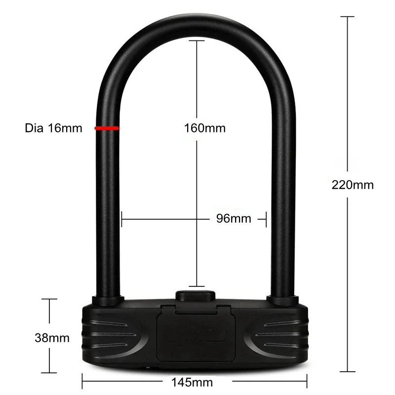 Heavy Duty Combination Bike U Lock zabezpieczający przed kradzieżą 5 hasło rower motocykl skuter rowerowy blokada bezpieczeństwa