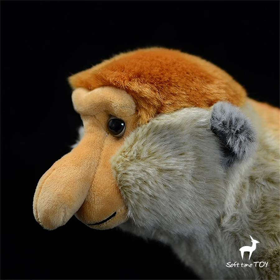 Proboscis Monkey High Fidelity Anime Cute Plushie Nose Ape Plush Toys Lifelike Animals Simulation Stuffed Doll Kawai Toy Gifts