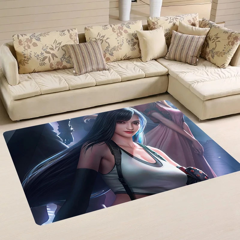 Final Fantasy VII Doormat Entrance Door Anime Balcony Hot Game Foot Mat Room Mats Kitchen Carpet Home Rugs Carpets Rug Bathroom