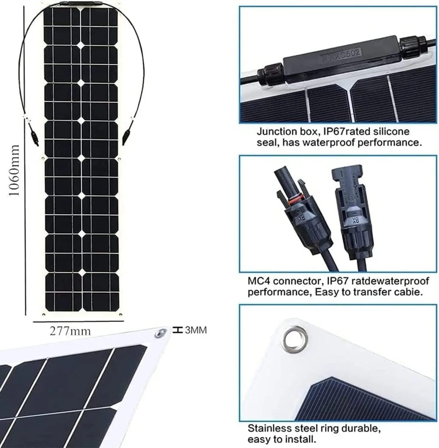 1000W  2000W  Solar Panel Power Bank 12V Solar Panel Kit Controller Solar Plate For Home/Camping/RV/Car Fast Battery Charger