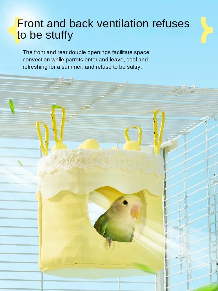 

Cake bird's nest summer cooling breathable gnawing decorative hammock hanging bird's nest supplies
