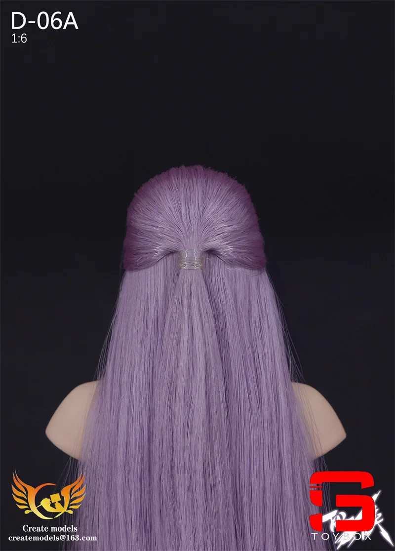 Createmodels D-06 1/6 Schaal Vrouwelijke Oude Stijl Lang Haar Hoofd Carving Model Fit 12-inch Soldaat Action Figure body