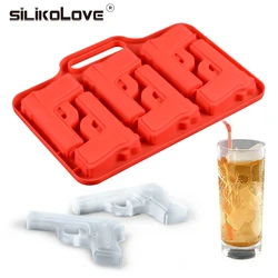 Gun Shape Silicone Mold for Freezer Ice Cube Maker Bar Accessories Whiskey Cocktail Tools