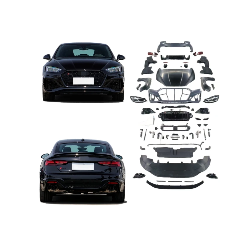 

Latest VersionA5 B8 Upgrade B9.5 Body Kit Include Headlights Taillights Front Bumper Side Fender Hood Conversion Kit For Audi A5