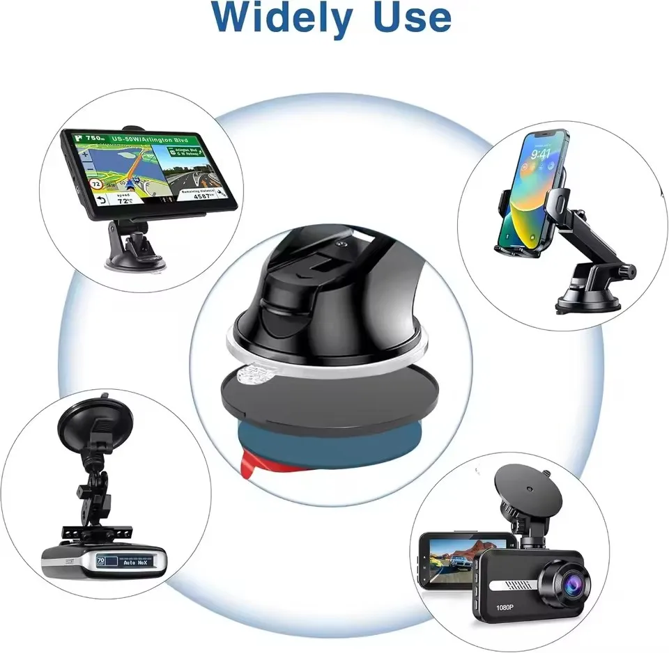 8-1Pack Autotelefoonhouder Stickers Zuignap voor GPS Telefoon Standhouder Beugel Stickers Zelfklevende Dashboard Mount Disc Pad Base