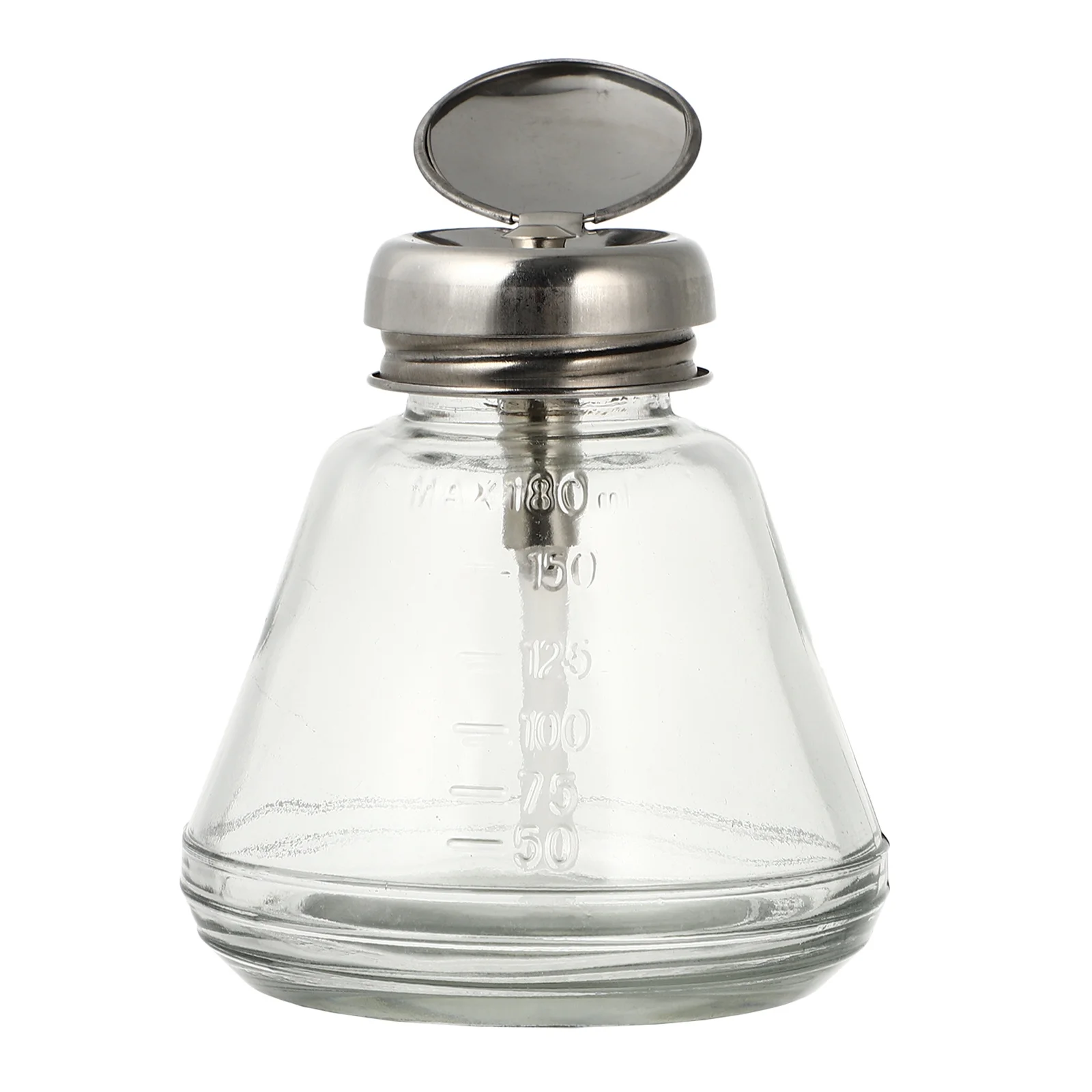 Butelka na płyn do zmywania lakieru do paznokci, duża pojemność, pusta szklana butelka z pompką, dozownik, płyn do czyszczenia paznokci, butelka do przechowywania, puste butelki z pompką.