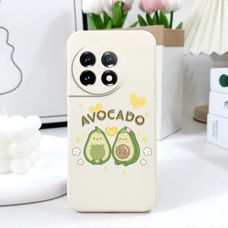 الأفوكادو الطفل جراب هاتف ل Oneplus 13 13R 12 12R 11 11R 10 10R 10T 9R 9RT 9 8T 8 7 7T Pro 5G السائل غطاء سيليكون #5