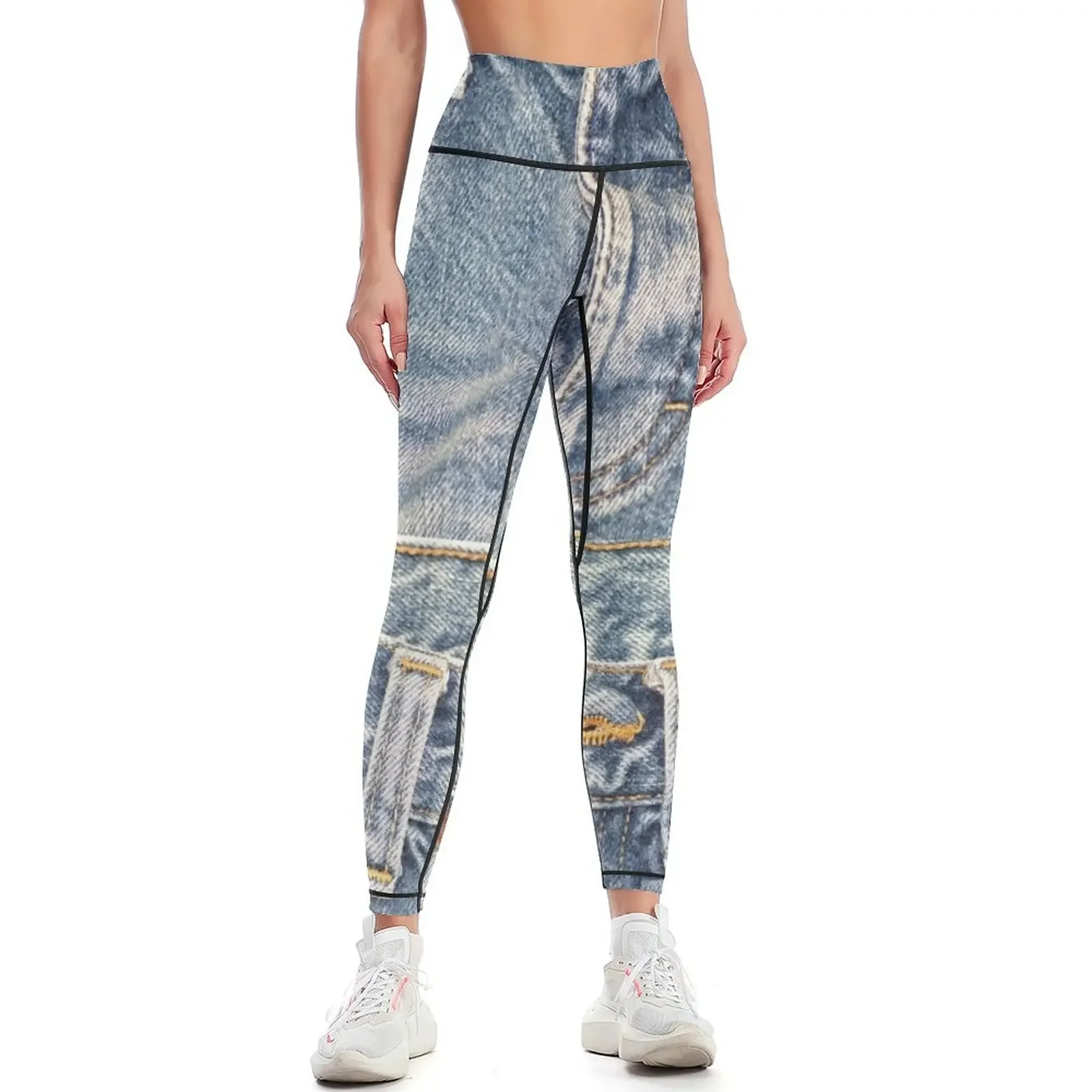 

Blue Jeans Leggings Women's pants sports for push up Fitness woman Women sports Womens Leggings