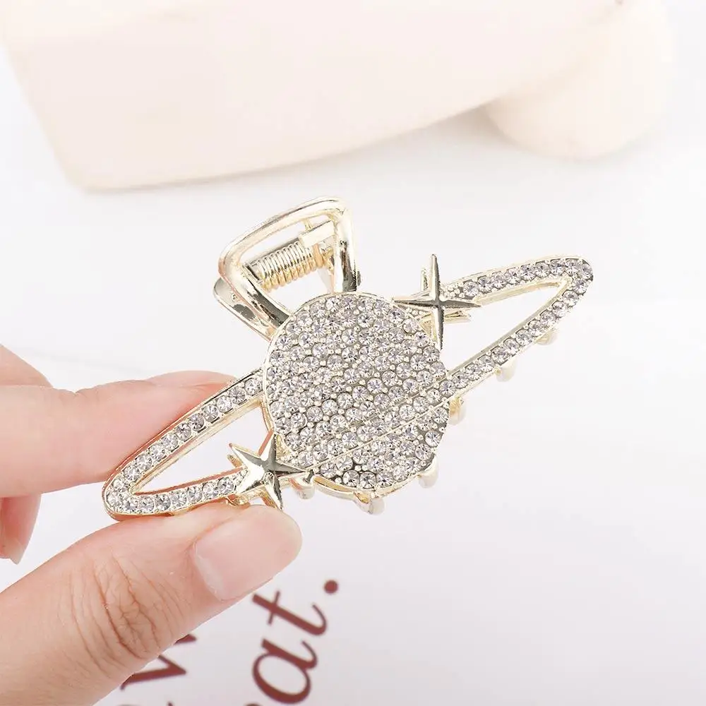 Accessories Large Ponytail Clip for Thick Hair Girls Planet Pearl Claw Clip Korean Style Barrette Hair Crab Women Hair Clip