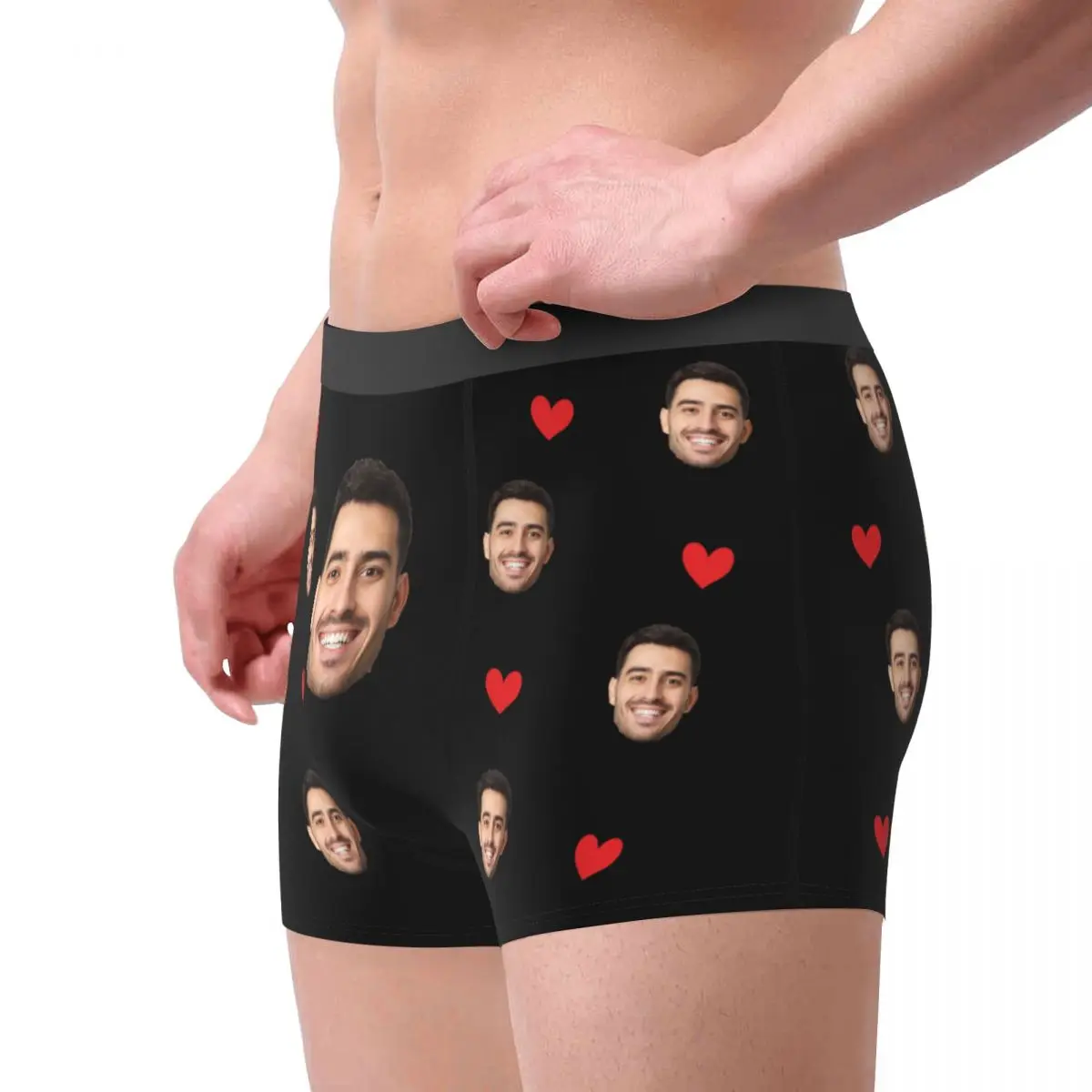 Personalized Men\'s Boxer Briefs Custom Face Photo Underwear Funny Gift For Husband Customized Anniversary/Valentine\'s Day Gift