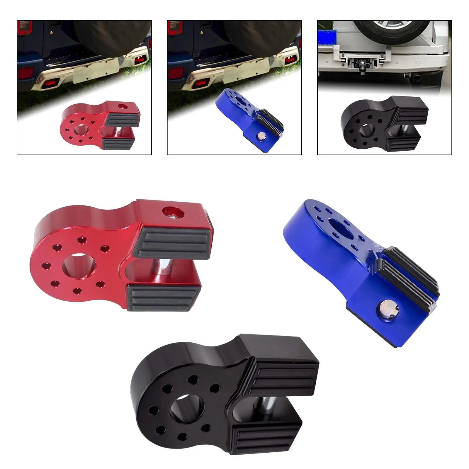 

Generic Winch Shackle Mount Towing Hook Mount for SUV Cars Truck