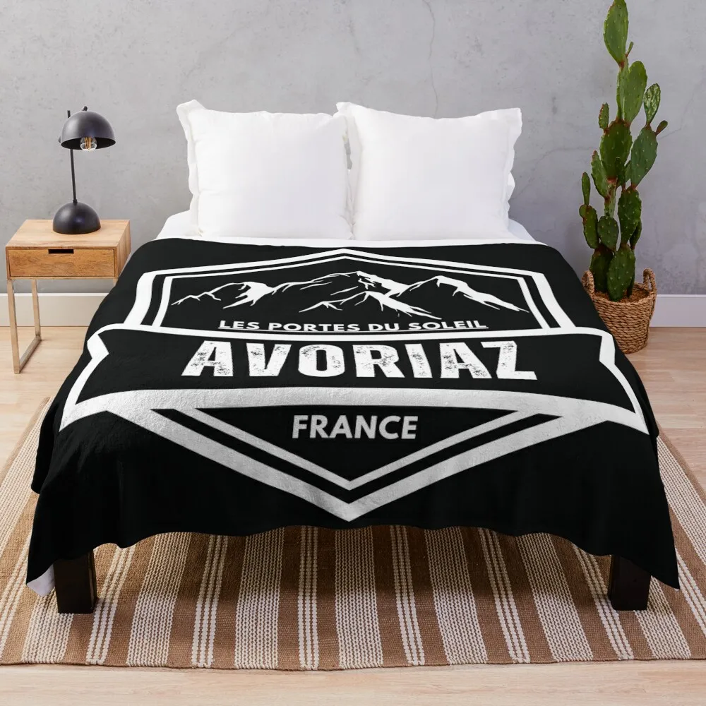 Avoriaz - Portes du Soleil - France Throw Blanket Softest Beautifuls Blankets