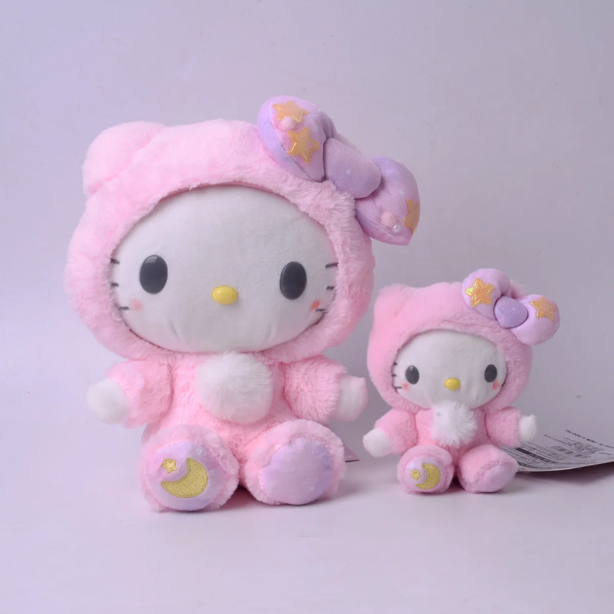 Sanrio-Llavero de peluche de Hello Kitty Kawaii Kuromi, 15CM, colgante de dibujos animados, decoración de muñeca Cinnamoroll, regalo