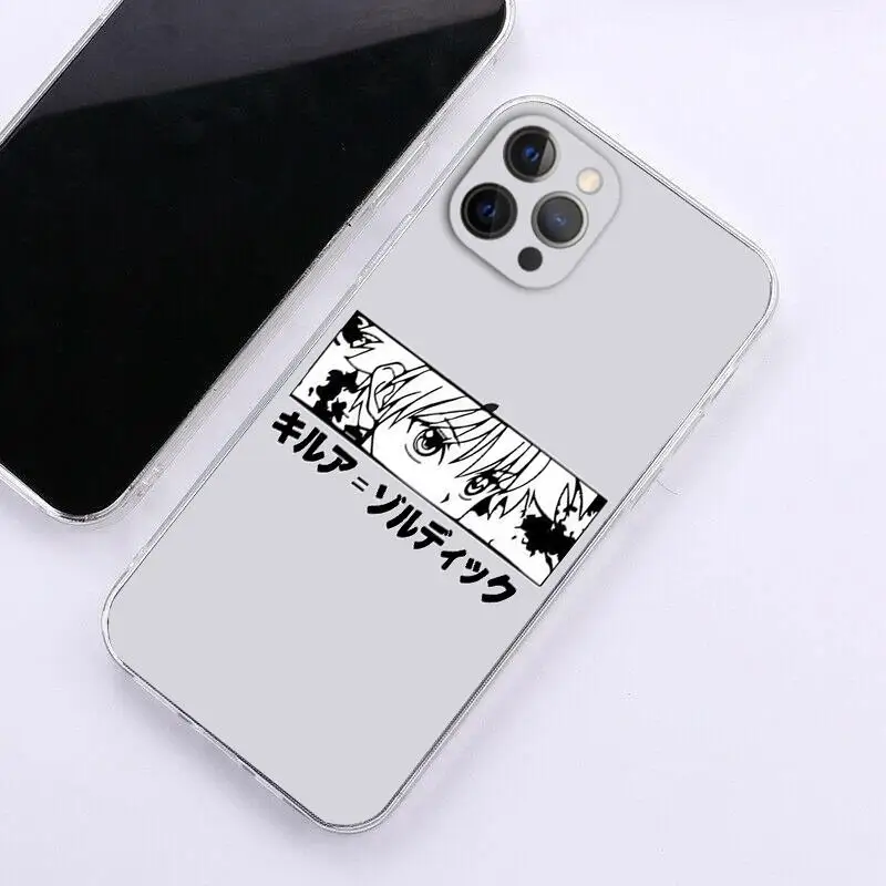 Cute Hunter X Hunter Transparent Phone Case For iPhone 13 12 11 Pro XR X XS MAX 7 8 6s Plus HXH Anime soft silicone Cover Fundas