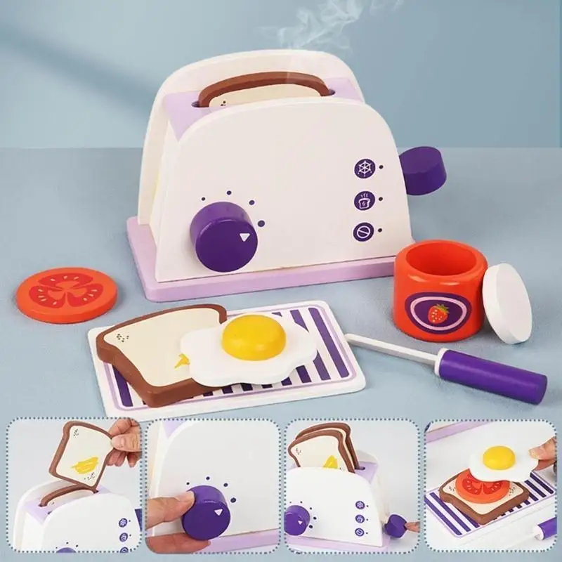 F62D แบบจำลองเครื่องปั่นที่สมจริงในช่วงบ่าย TEA Educational Kitchen แกล้งทำเป็นชุดเล่นของเล่นชุด