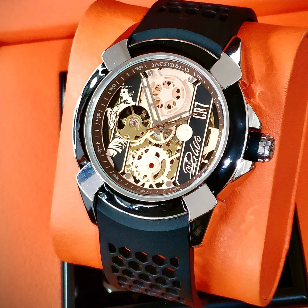 2026 CR07 Hot Jacob & Co Originele Merk Horloges Voor Heren Business Automatische Mechanische Polshorloge Hoge Kwaliteit AAA Mannelijke Klokken
